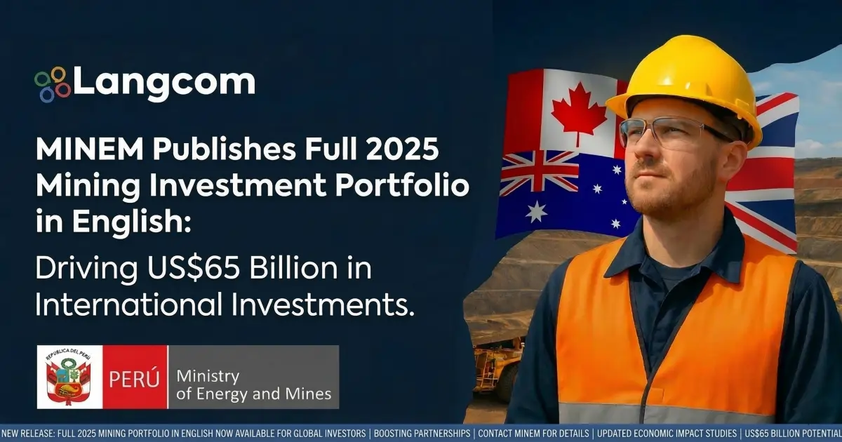 MINEM 2025 Mining Portfolio English: US$65B Investment Key