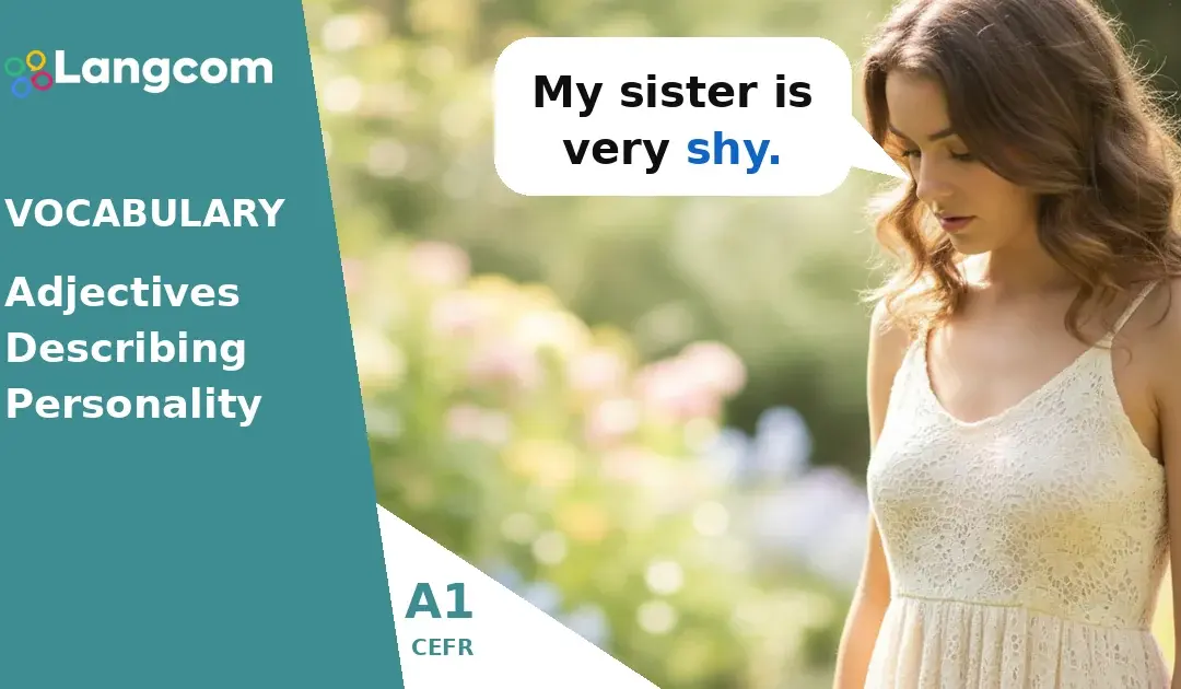 Learn A1 English Character Adjectives: Describe People!