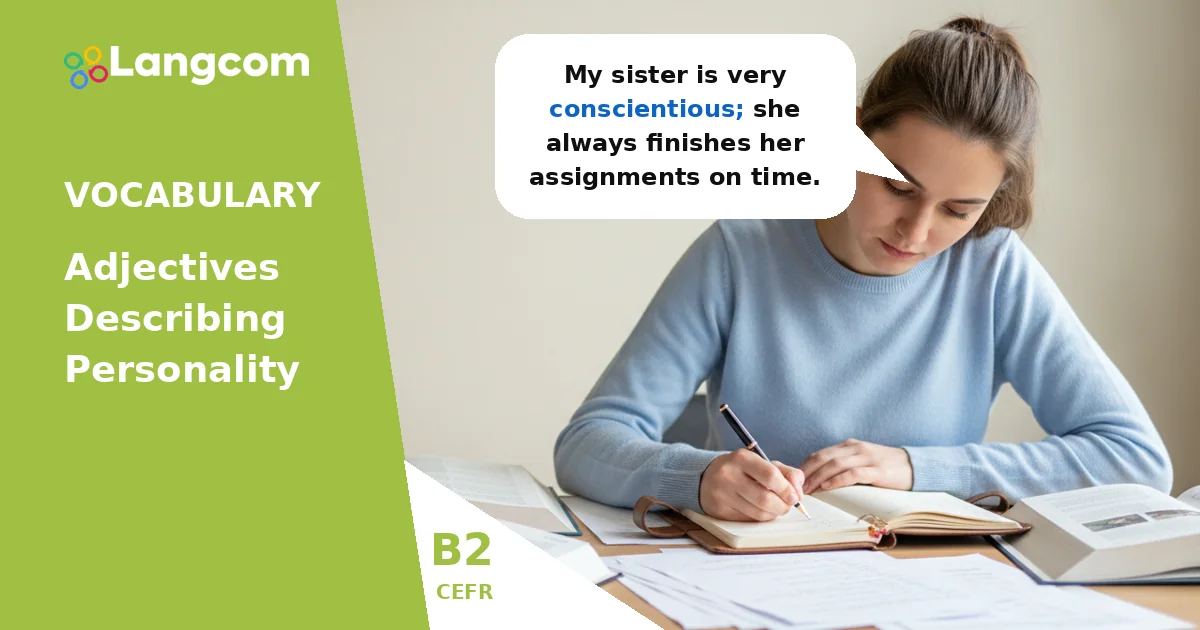 Mastering B2 Character Adjectives: Describing Personality in English Mastering B2 Character Adjectives: Describing Personality in English — B2 English vocabulary lesson by Langcom