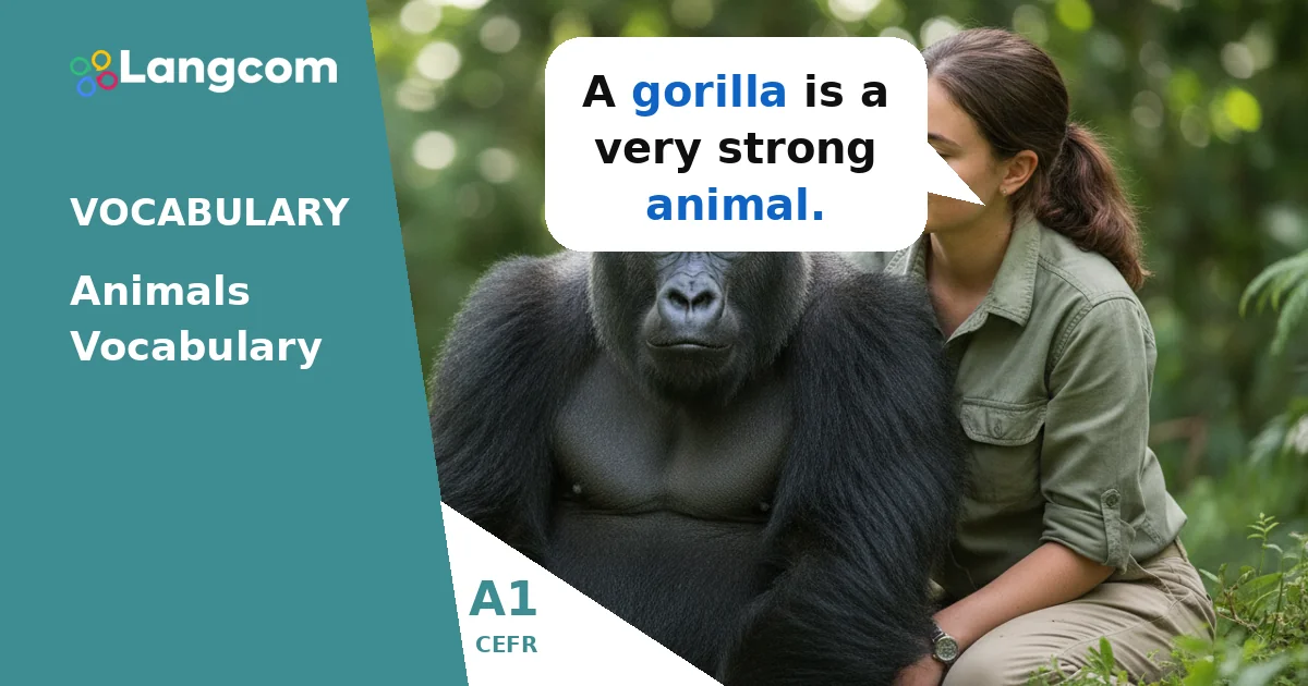 Learn Common Animal Names in English (A1 Vocabulary) Learn Common Animal Names in English (A1 Vocabulary) — A1 English vocabulary lesson by Langcom