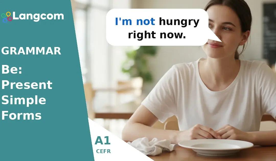 Learn ‘Be’ Negative: I, You, We (A1 English Grammar)
