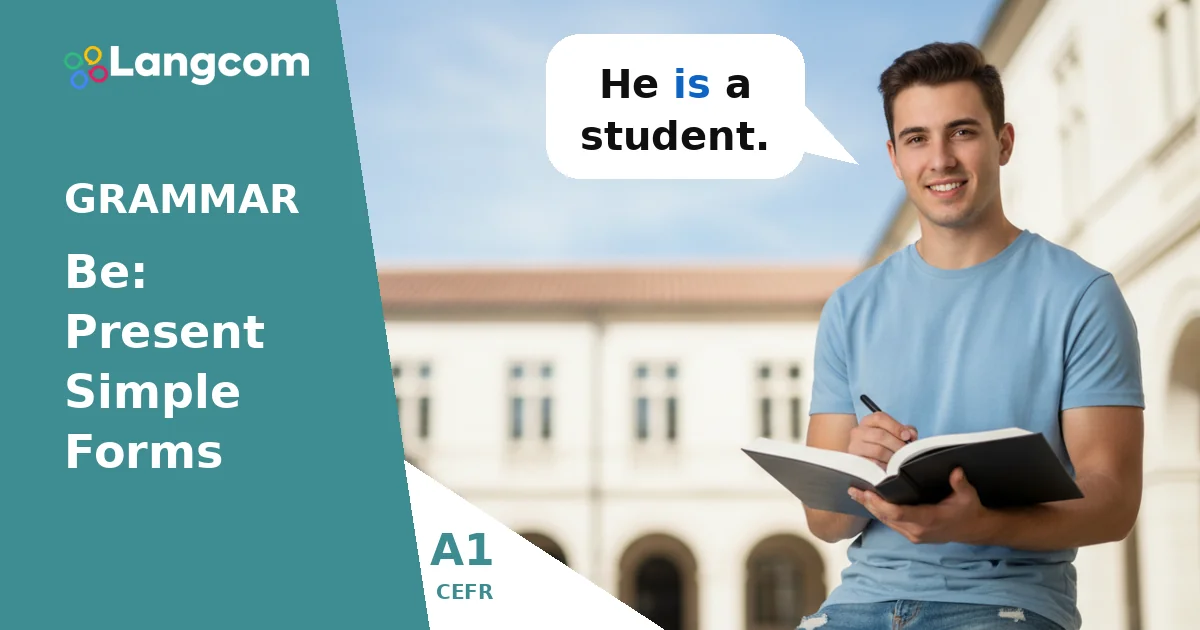 Mastering ‘Be’ (is/are) for He, She, They: A1 English Grammar Mastering 'Be' (is/are) for He, She, They: A1 English Grammar — A1 English grammar lesson by Langcom