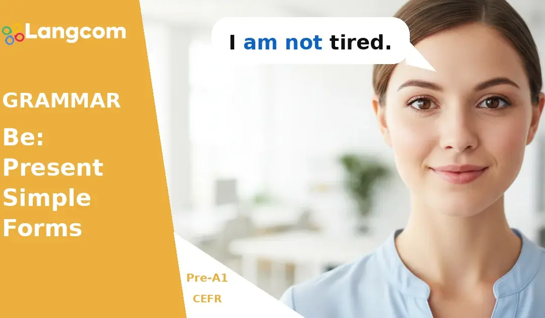 Learn to Use ‘To Be’ in Negative Sentences (Pre-A1 English)