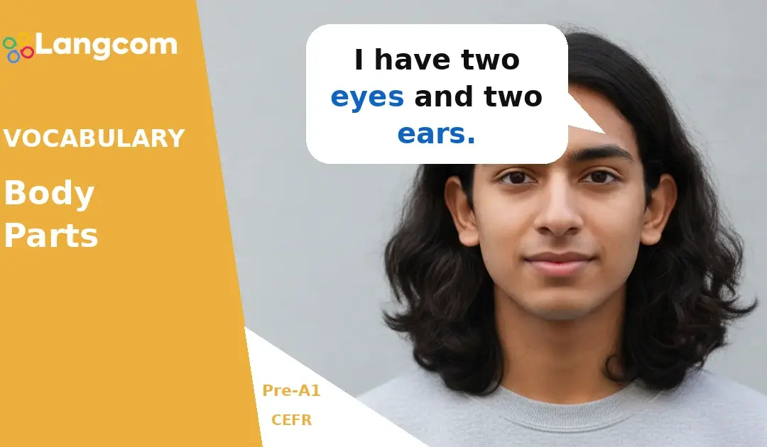 Learn Basic Body Parts in English (Pre-A1 Vocabulary)