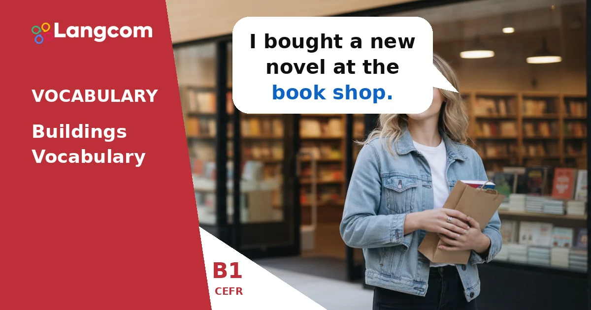 B1 Vocabulary: Essential Buildings and Places in English — B1 English vocabulary lesson by Langcom