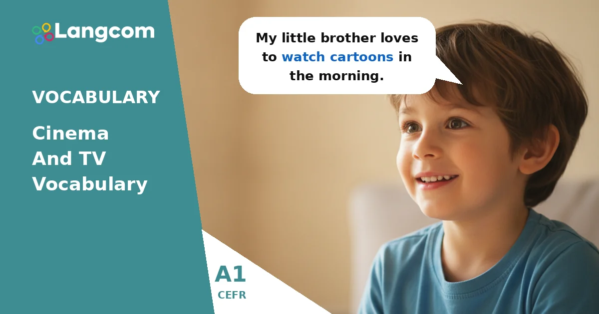 Learn A1 English: Essential TV Programme Vocabulary — A1 English vocabulary lesson by Langcom