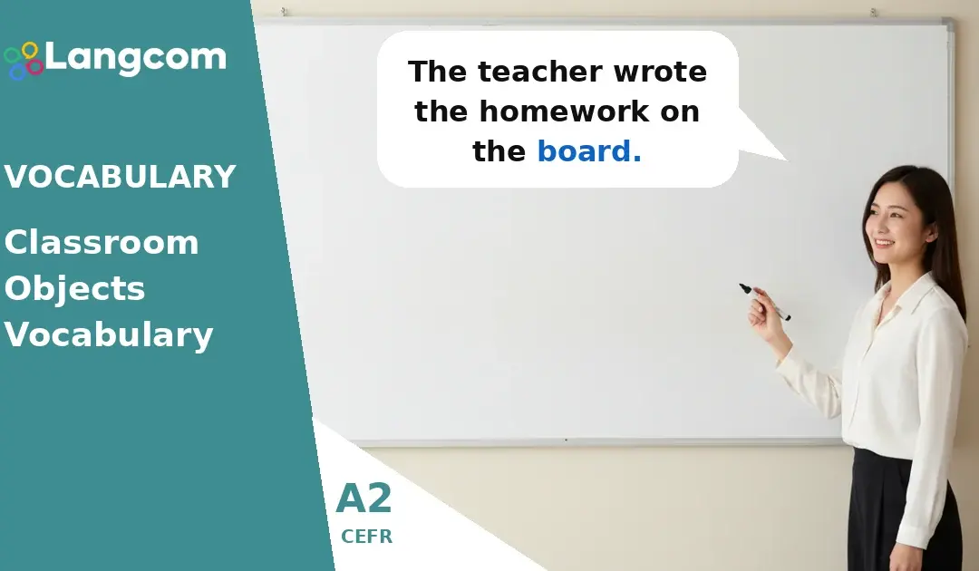 Essential A2 English: Learn Classroom Objects Vocabulary for KET