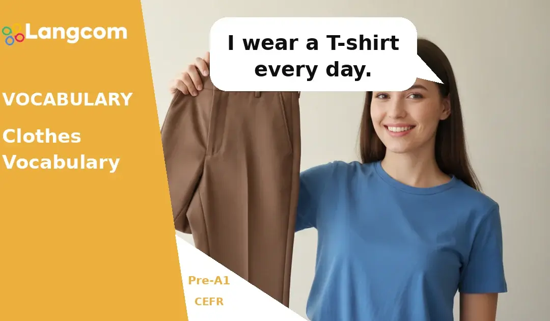 Essential Clothes Vocabulary for Pre-A1 English Learners