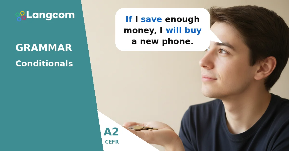 Learn the First Conditional (A2 English Grammar) — A2 English grammar lesson by Langcom