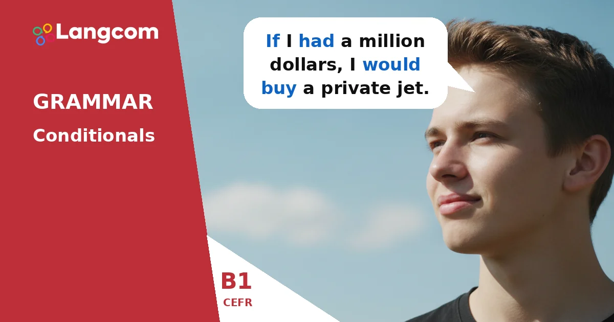 Mastering Second Conditionals: Talk About Imagined Situations (B1 English Grammar) — B1 English grammar lesson by Langcom
