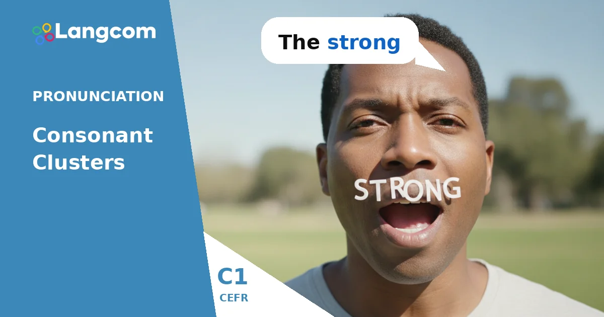 Mastering English Consonant Clusters: A C1 Pronunciation Guide — C1 English pronunciation lesson by Langcom