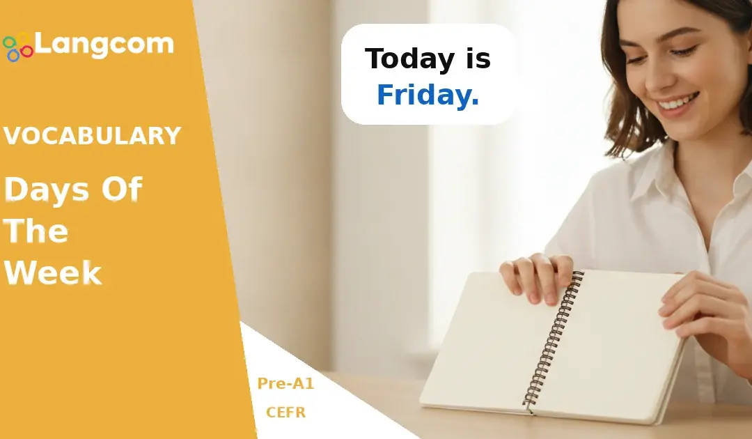 Learn the Days of the Week (Pre-A1 English Vocabulary)