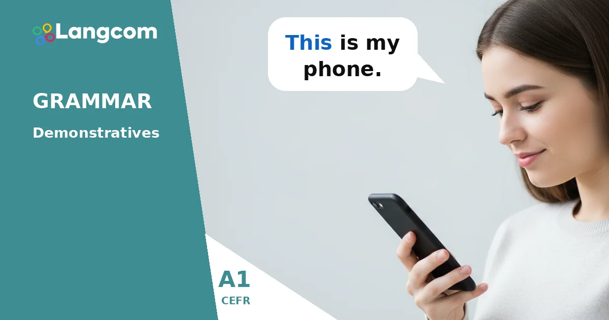 Mastering This, That, These, Those: A1 English Demonstratives Mastering This, That, These, Those: A1 English Demonstratives — A1 English grammar lesson by Langcom