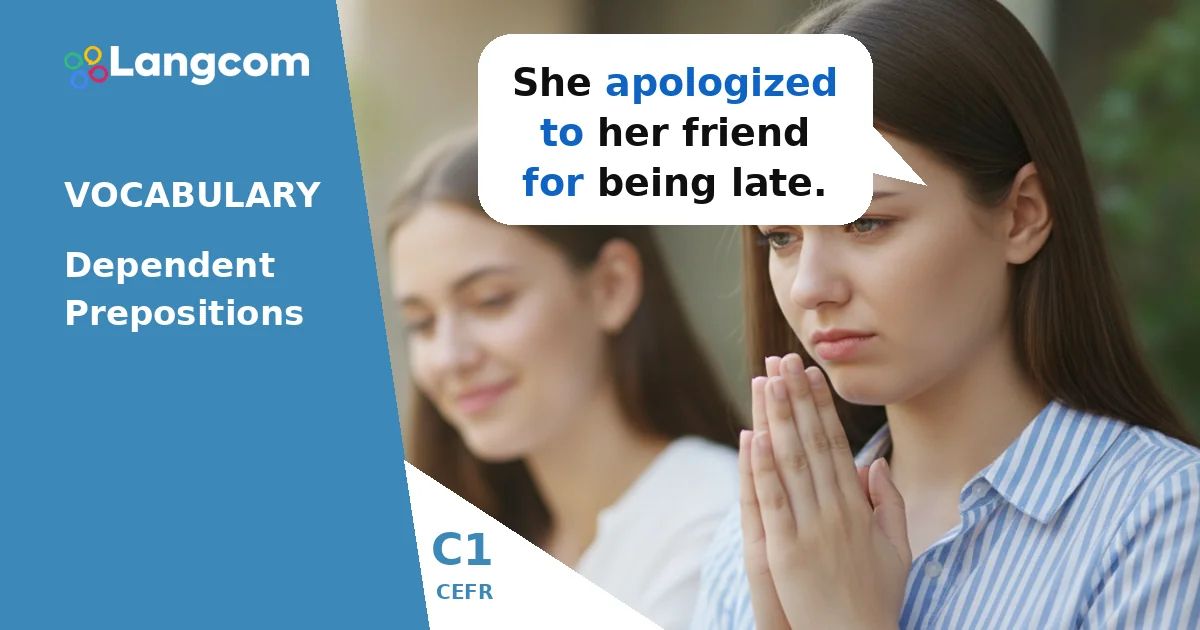C1 Dependent Prepositions: Master Advanced English for CAE — C1 English vocabulary lesson by Langcom