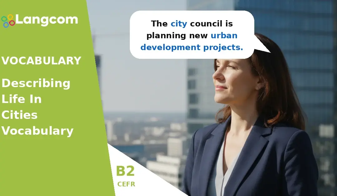 B2 Vocabulary: Describing Life in Cities