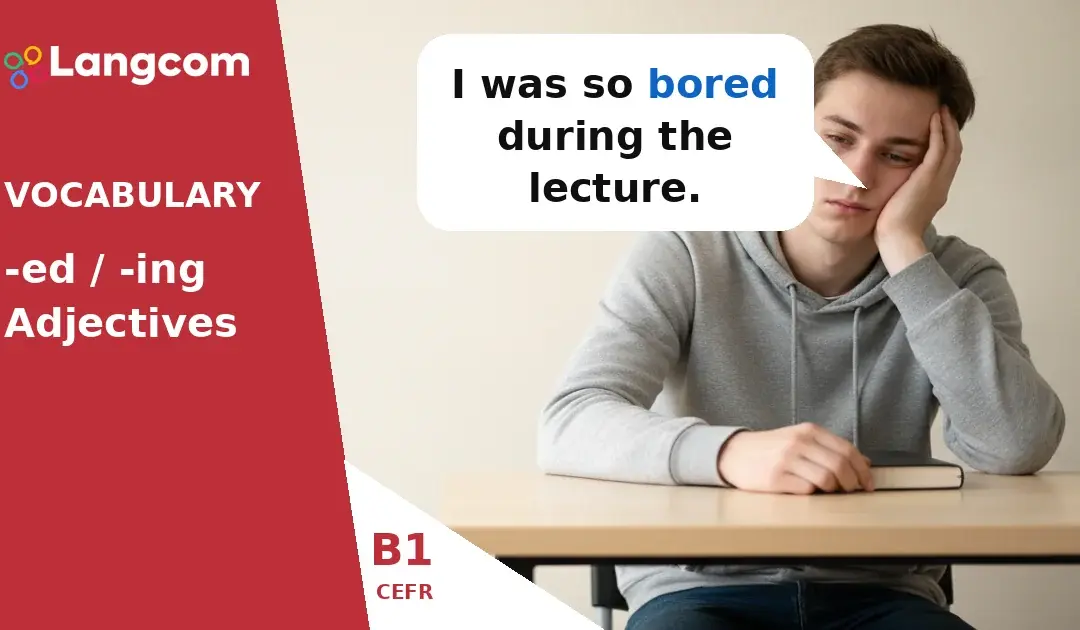 Master -ed and -ing Adjectives: Express Feelings and Descriptions (B1 English)