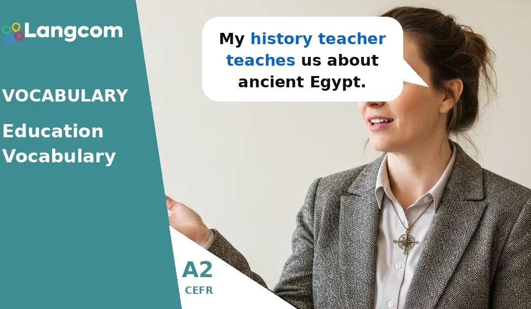 Master A2 Education Verbs: Teach, Learn, Study, Pass, Fail, Take