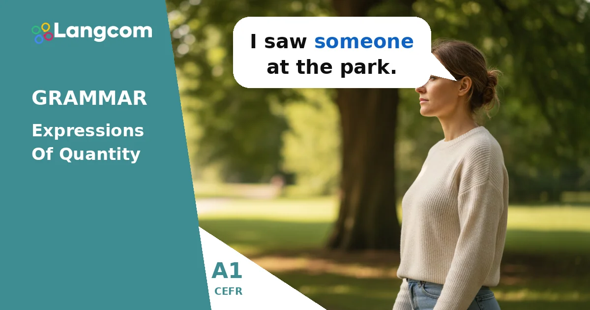 A1 English Grammar: Understanding Some-, Any-, Every-, and No- — A1 English grammar lesson by Langcom