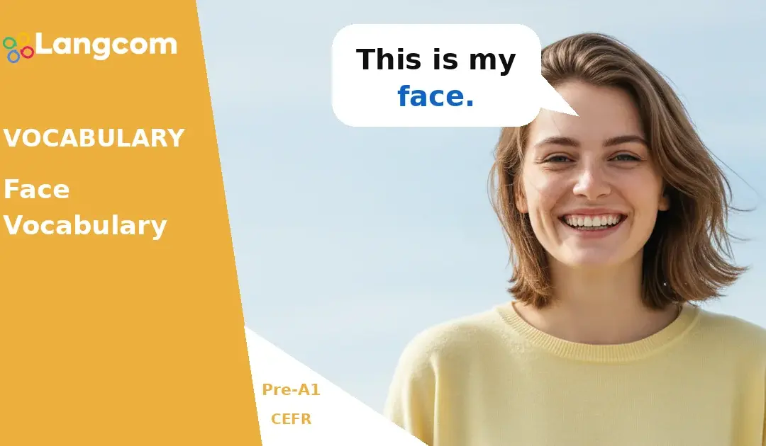 Learn Basic English Face Vocabulary (Pre-A1)
