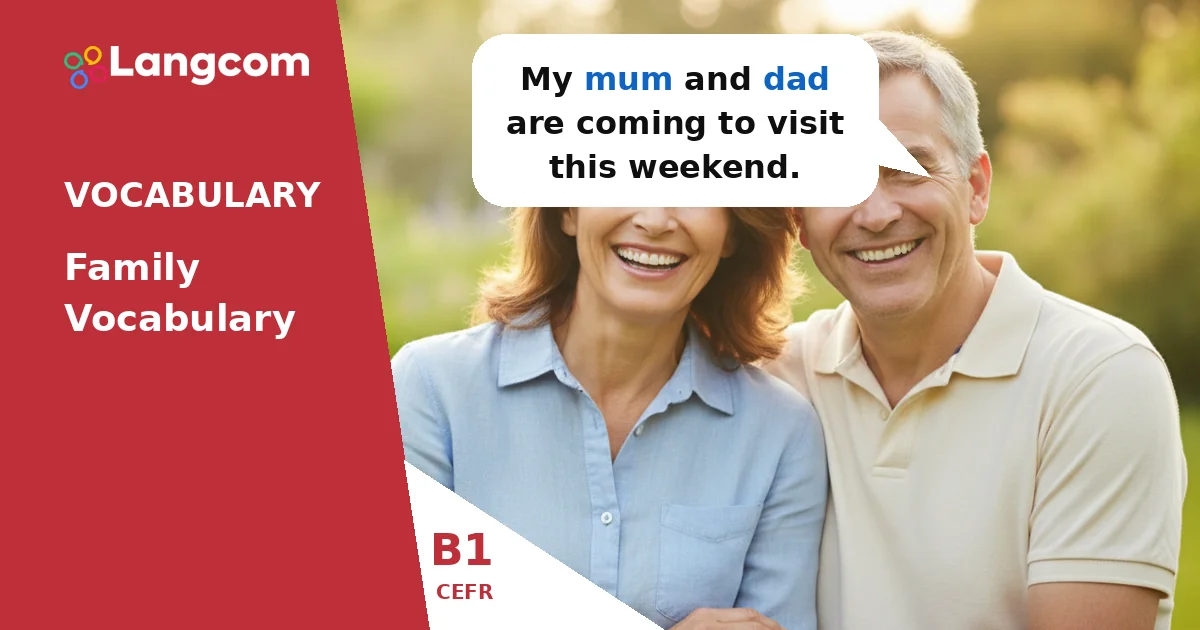 Essential Family Vocabulary in English (B1 Level) Essential Family Vocabulary in English (B1 Level) — B1 English vocabulary lesson by Langcom