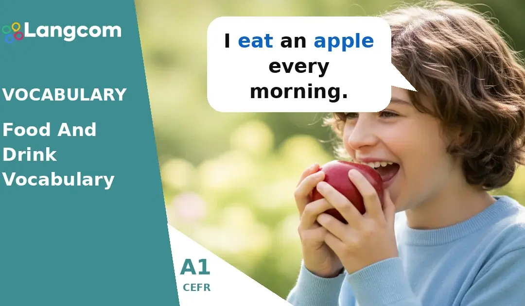 Essential A1 English Food and Drink Vocabulary: Learn Common Categories