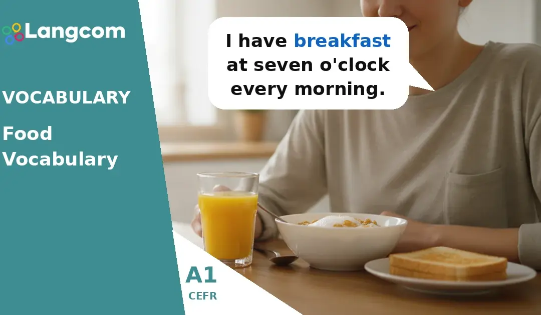 A1 Food Vocabulary: Talking About Meals and Meal Times