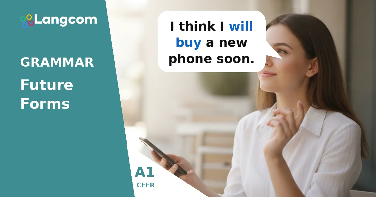 Learn English A1: How to Use Will and Won't for the Future — A1 English grammar lesson by Langcom