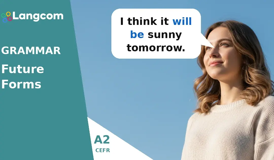 Talk About the Future: Will, Present Continuous, and Present Simple (A2 English)