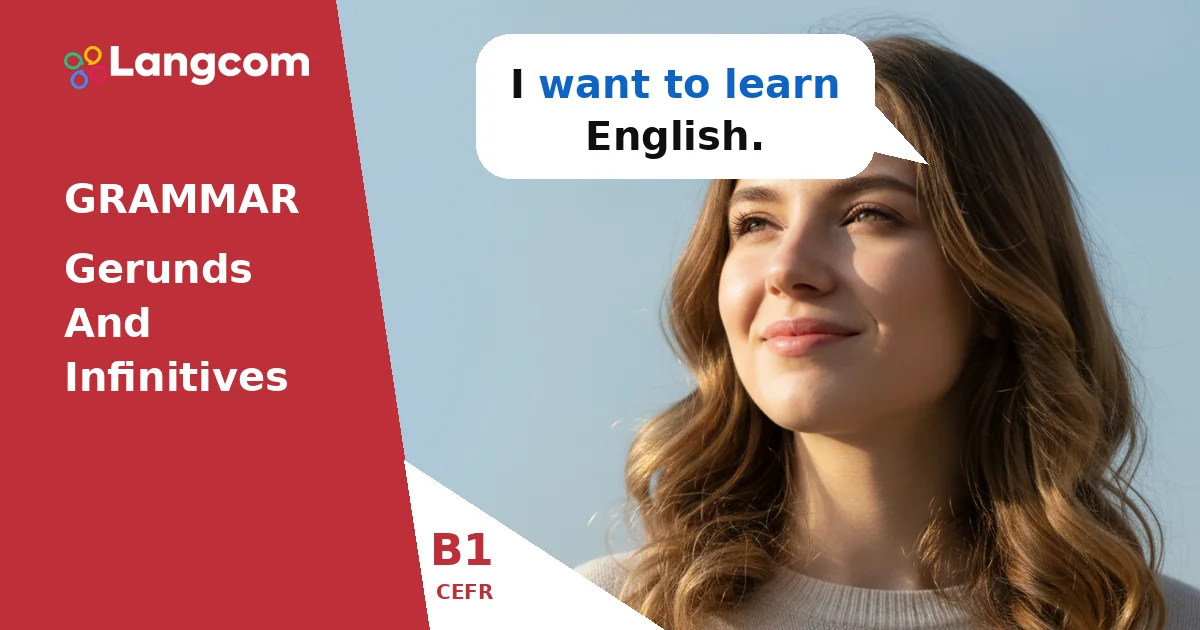 Mastering 'To + Infinitive' in English (B1 Grammar) — B1 English grammar lesson by Langcom