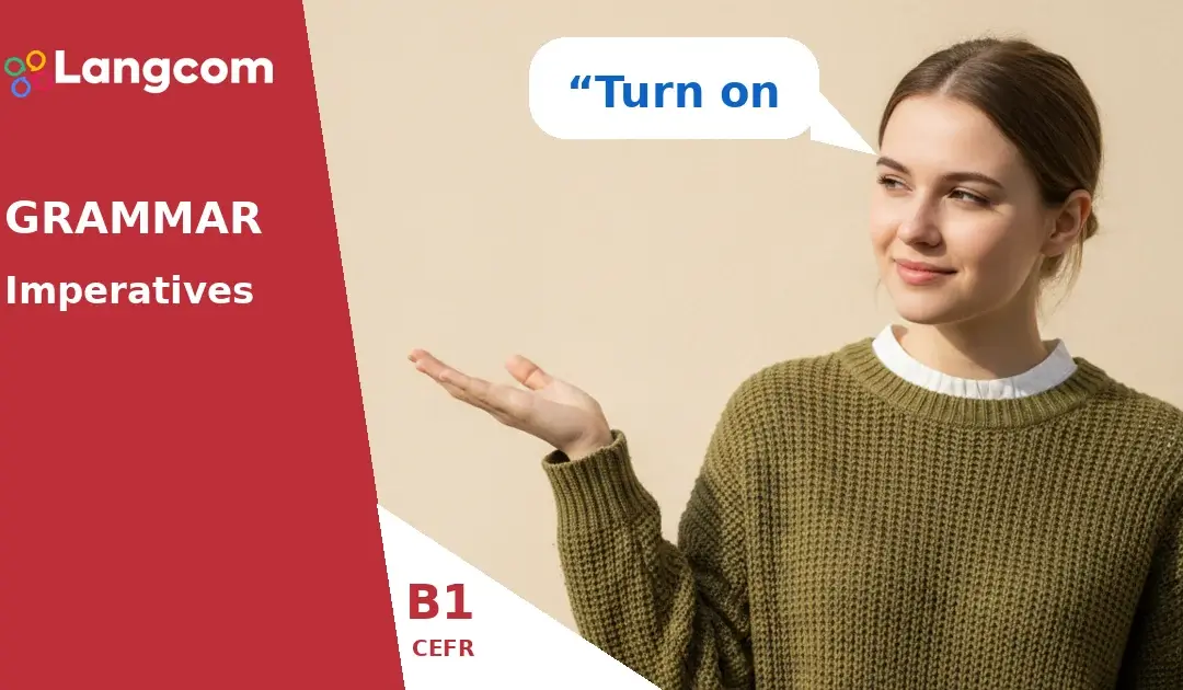 Imperatives vs. Should: Giving Advice in English (B1 Grammar)