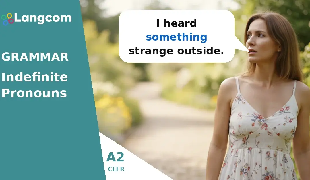 A2 Indefinite Pronouns: Something, Anything, Nothing, Everything