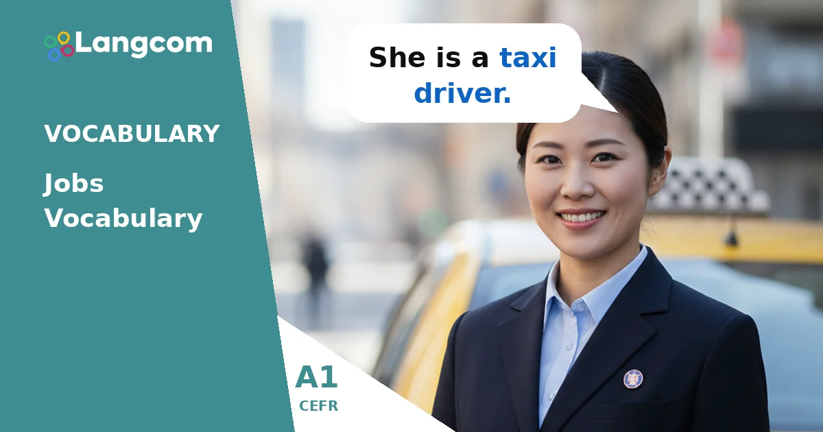 A1 English Jobs Vocabulary: Talk About What People Do — A1 English vocabulary lesson by Langcom