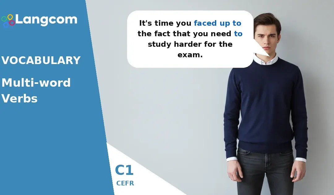 Mastering C1 Three-Word Phrasal Verbs: Face Up To, Put Up With, and More