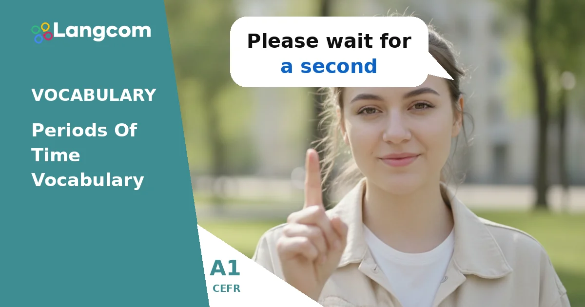 A1 English: Learn Periods of Time Vocabulary — A1 English vocabulary lesson by Langcom
