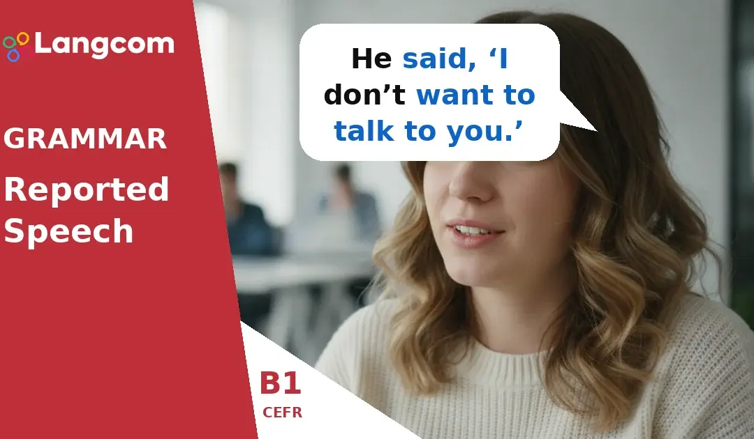 Mastering Reported Speech: Statements & Questions (B1 English Grammar)
