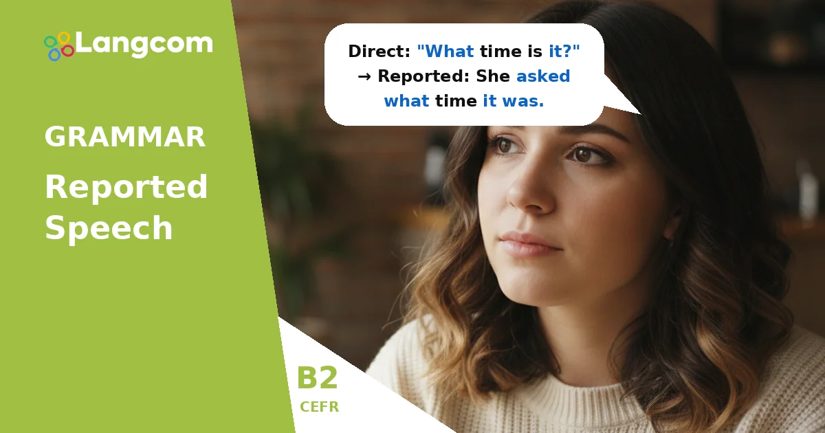 Mastering Reported Questions in English (B2 Grammar) — B2 English grammar lesson by Langcom