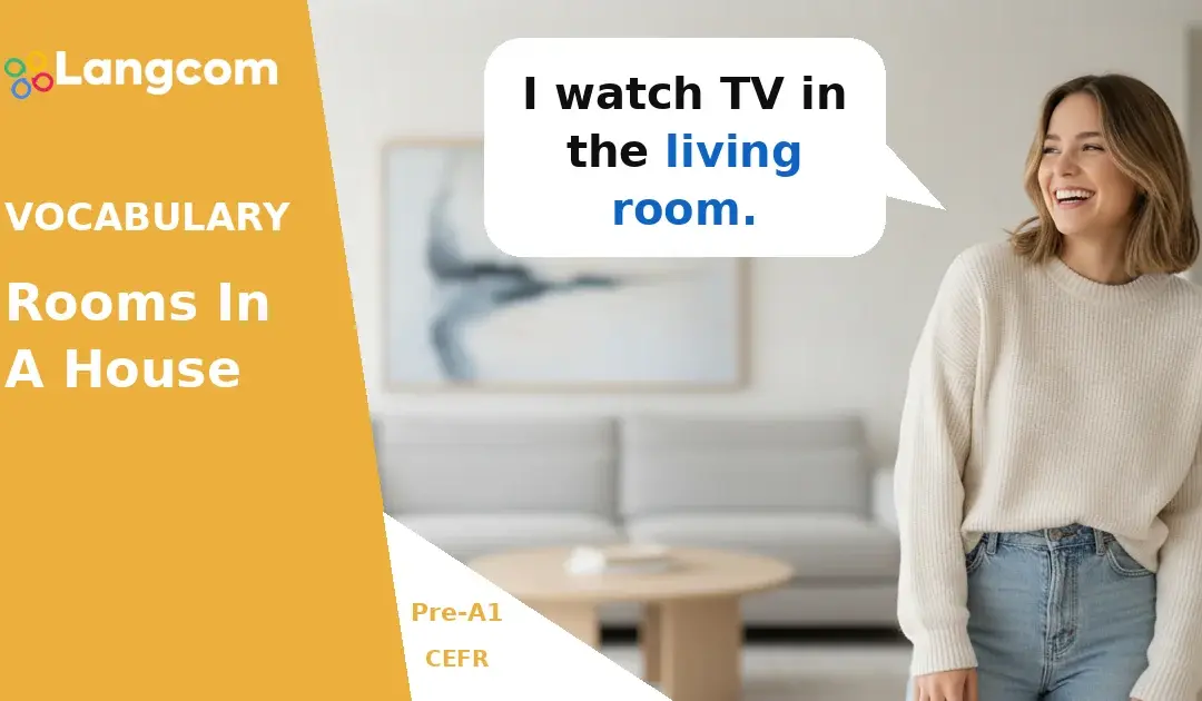 Learn Basic Rooms in a House: Pre-A1 English Vocabulary
