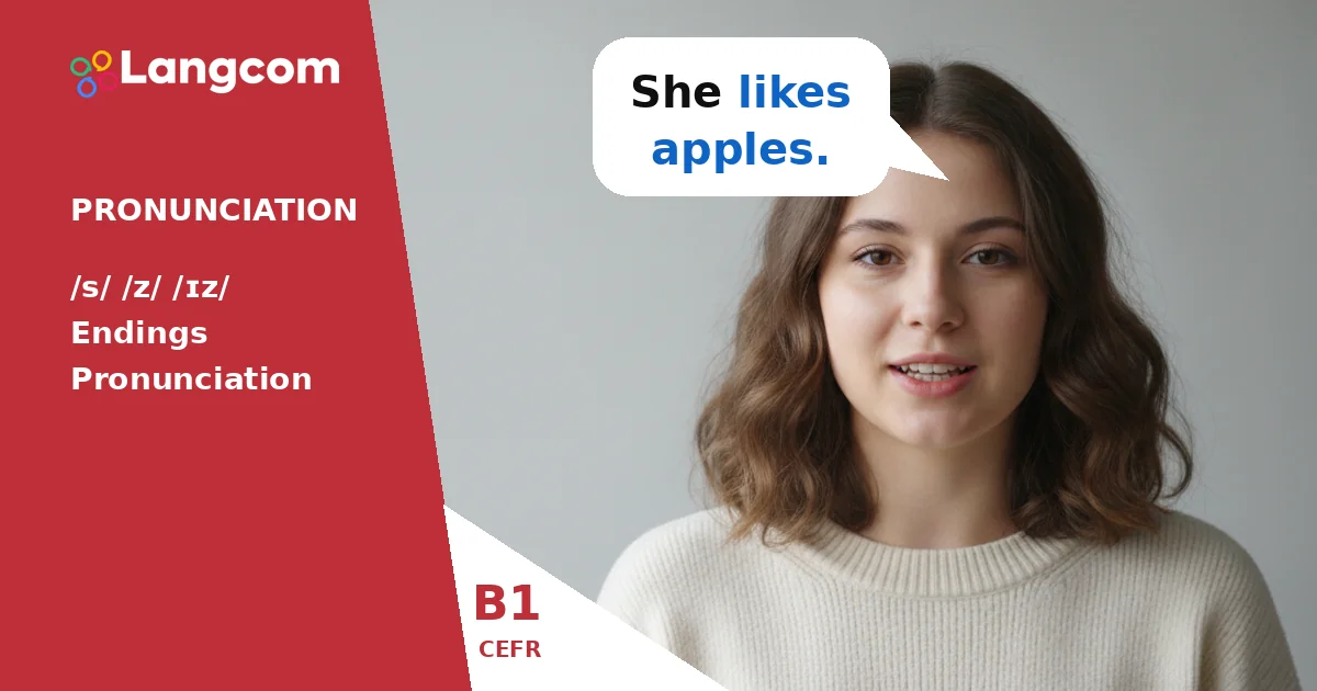 Mastering /s/, /z/, and /ɪz/ Endings: B1 Preliminary Pronunciation Guide — B1 English pronunciation lesson by Langcom