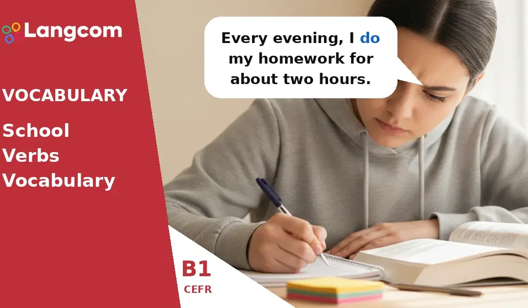 Essential School Verbs for B1 English Learners