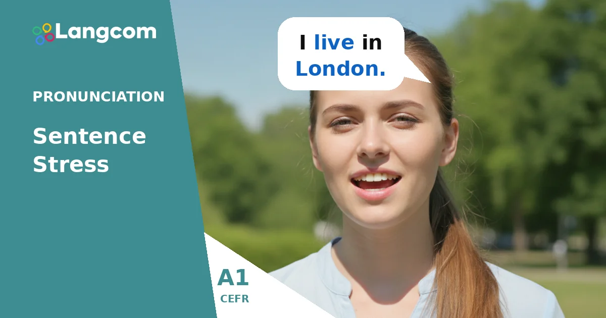 A1 English: Understand and Use Sentence Stress for Clearer Speech — A1 English pronunciation lesson by Langcom