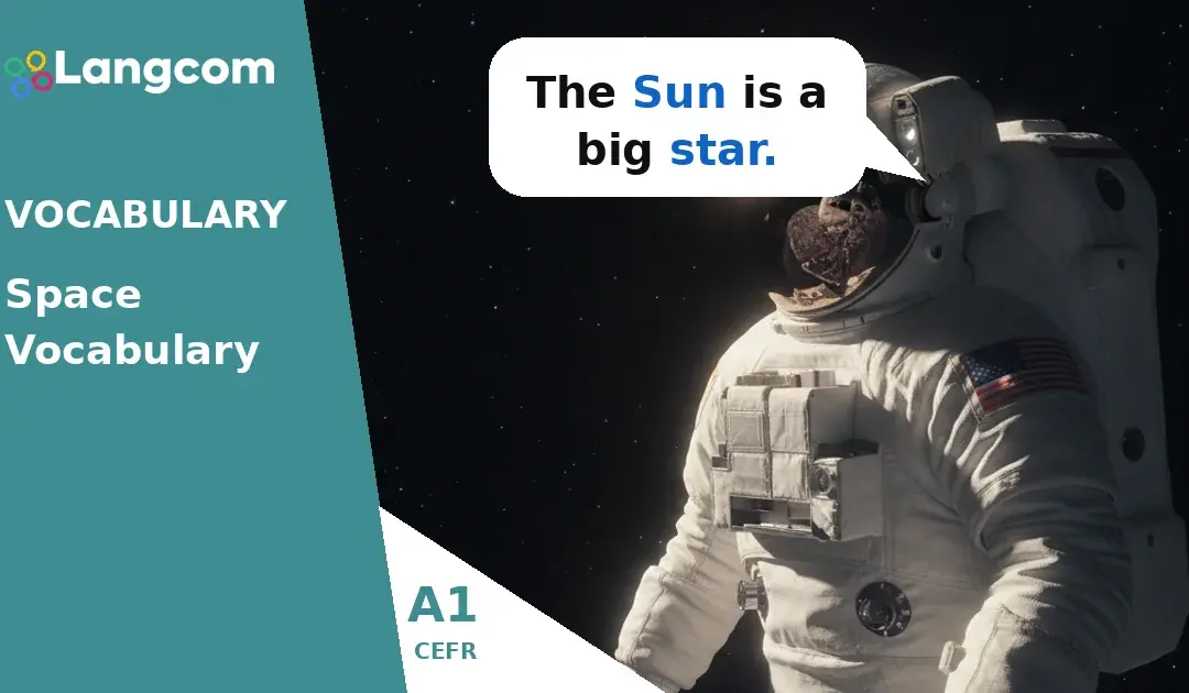 Vocabulário espacial do nível A1: Aprenda palavras relacionadas ao universo