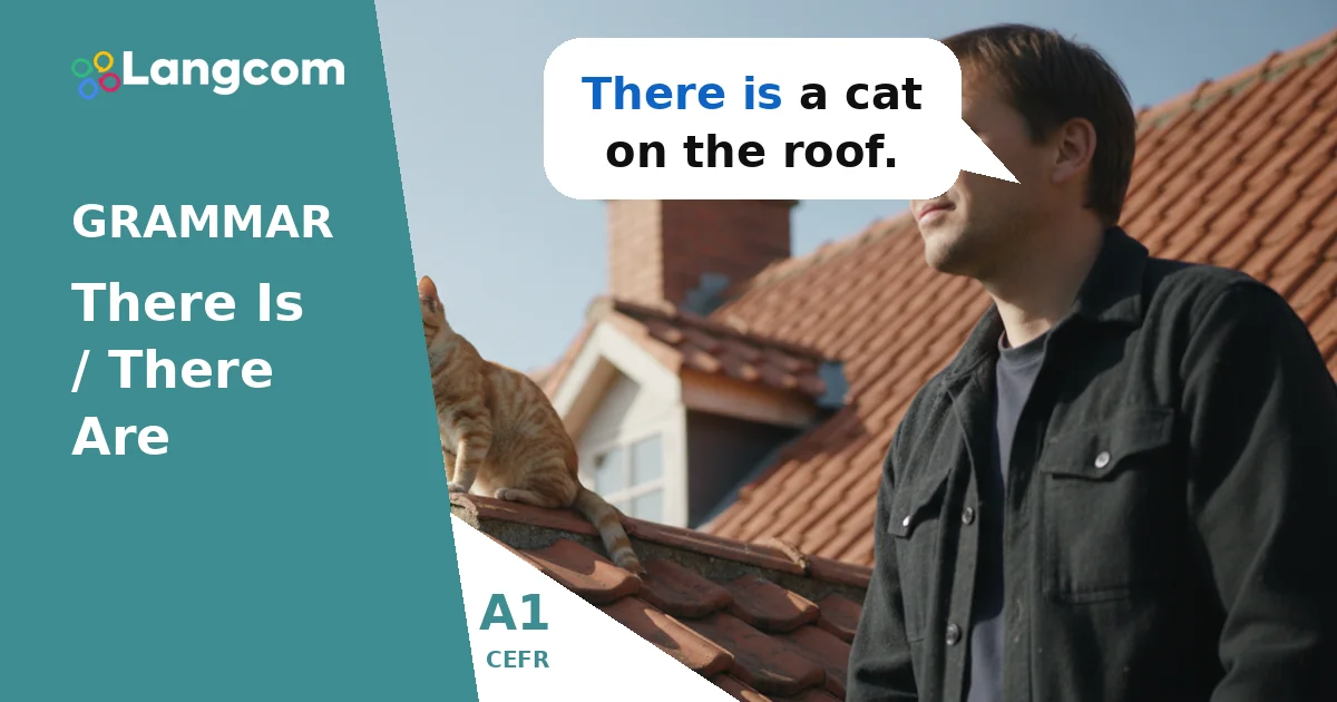 Learn 'There is' and 'There are' (Positive) - A1 English Grammar — A1 English grammar lesson by Langcom