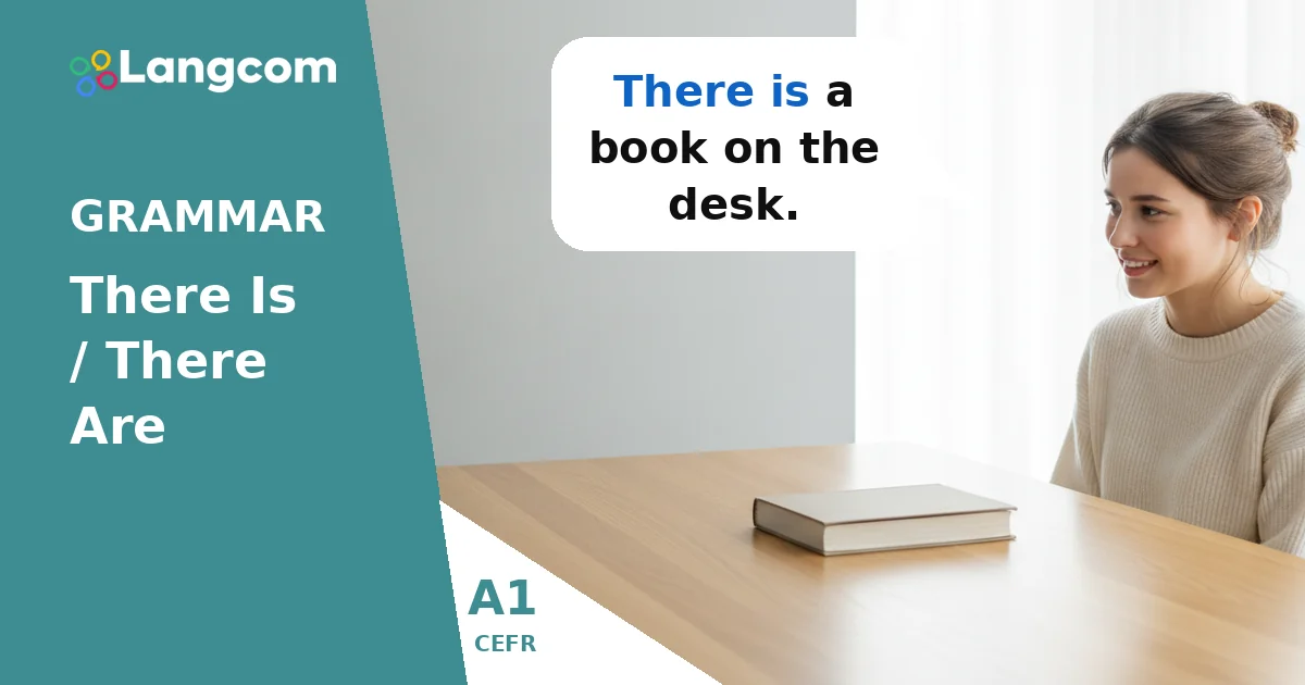 How to Use There is / There are in English (A1 Grammar) — A1 English grammar lesson by Langcom