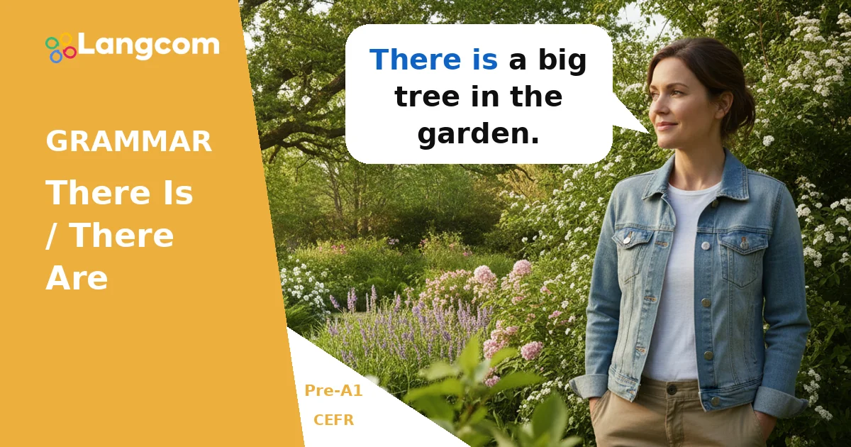 There is / There are: How to Talk About What Exists (Pre-A1 English Grammar) — Pre-A1 English grammar lesson by Langcom