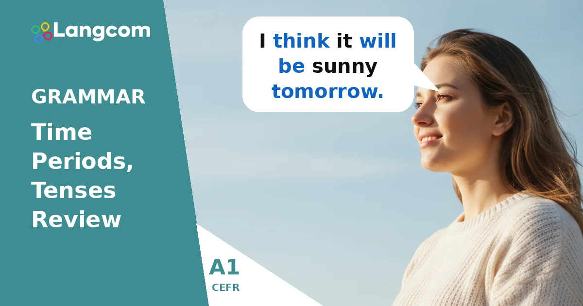 Talking About the Future: Will vs. Present Continuous (A1 English) — A1 English grammar lesson by Langcom