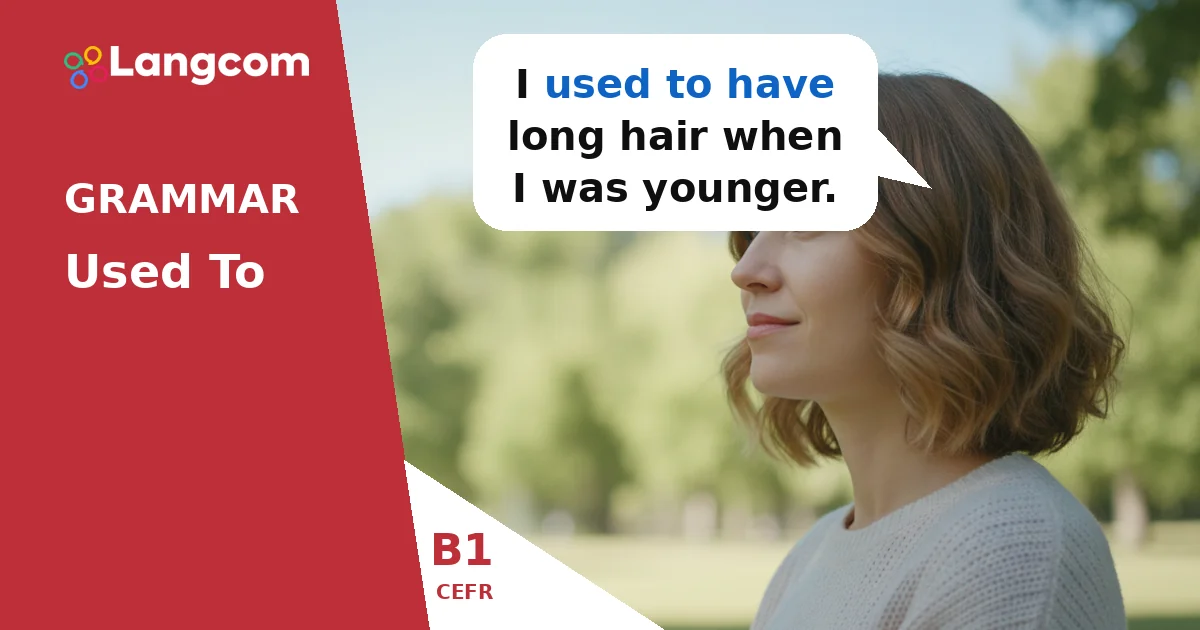 Used to vs. Usually: Talking About Past Habits (B1 Grammar) Used to vs. Usually: Talking About Past Habits (B1 Grammar) — B1 English grammar lesson by Langcom