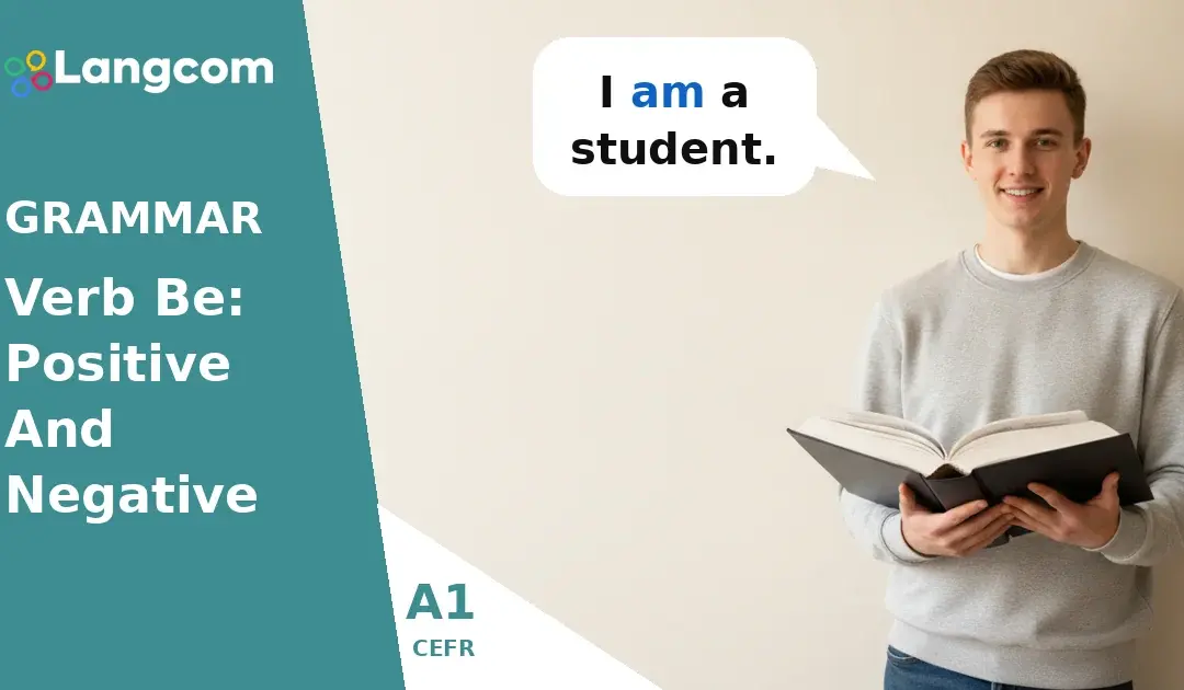 Learn ‘Be’ Verb: Positive & Negative Forms (A1 English Grammar)