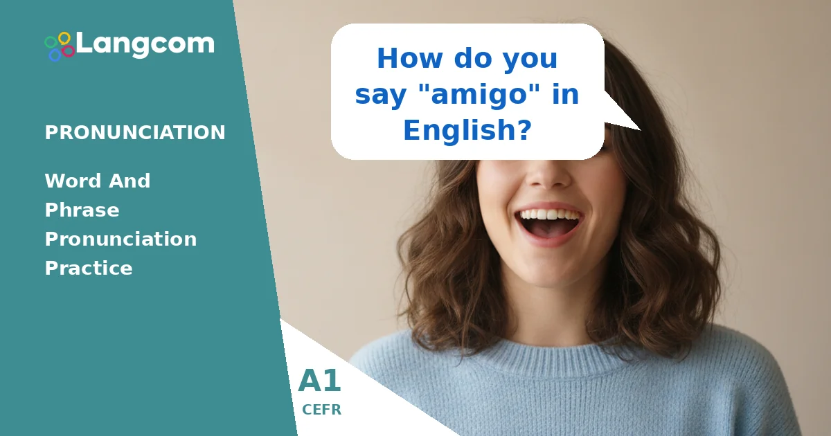 How to Ask for Words in English: 'How do you say...?' (A1 English) — A1 English pronunciation lesson by Langcom